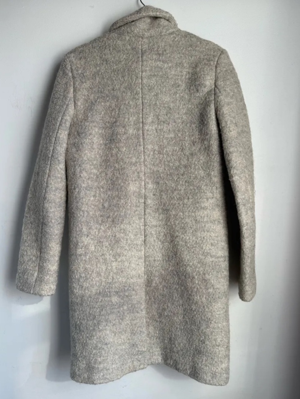 Andrew Marc Jacket New York Women’s Light Gray Single-Breasted Wool Blend - Picture 4 of 9